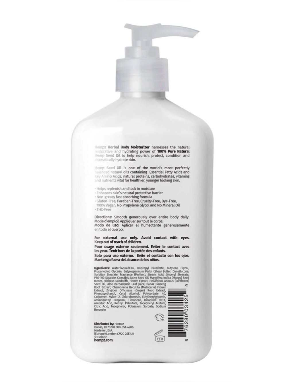 New Hempz Mango Nectar & Hibiscus Herbal Body Moisturizer - Picture 2 of 4